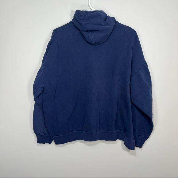 VINTAGE Fighting Illini Sweater Mens Large Blue Orange Hoodie Sweatshirt College - Picture 2 of 8